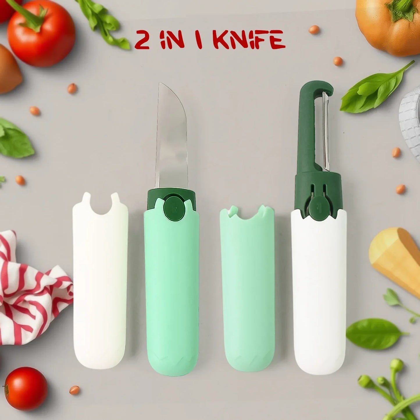 2-in-1 Peeler & Precision Knife