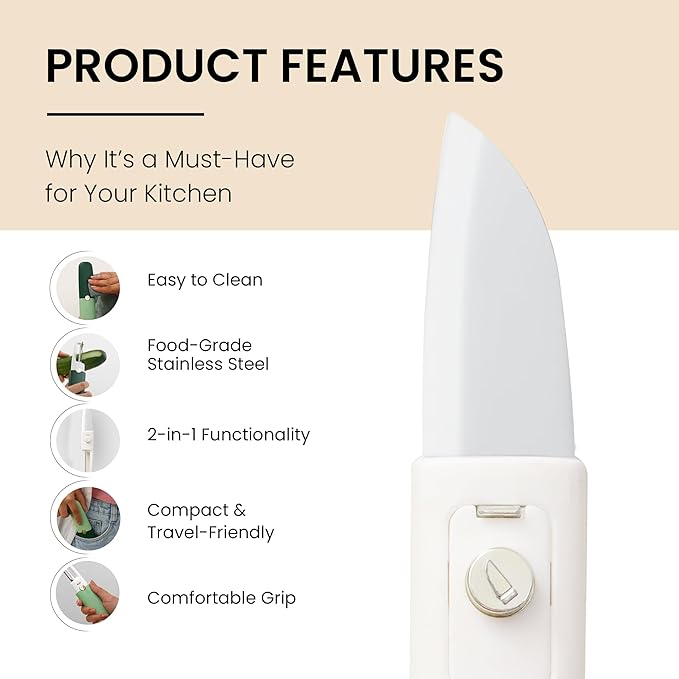 2-in-1 Peeler & Precision Knife
