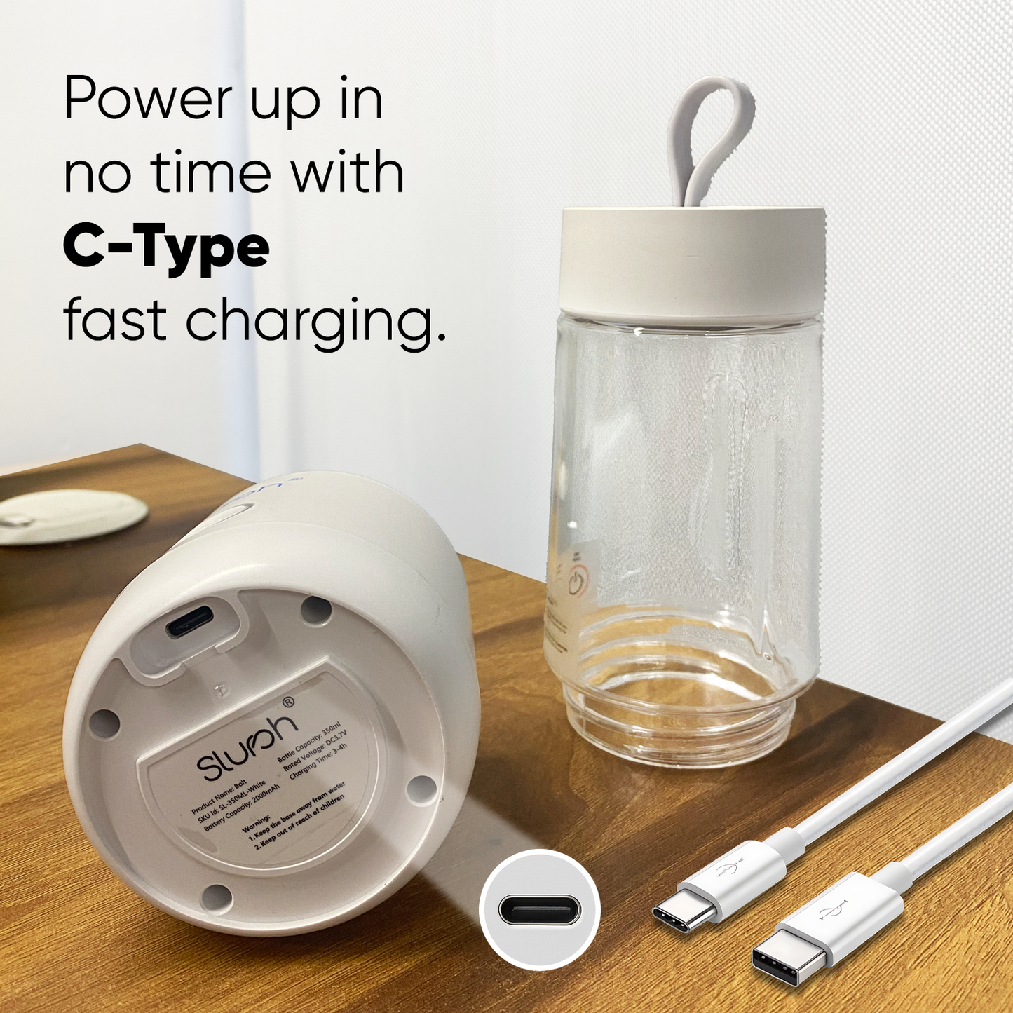 Blend Fresh. Live Fresh. Smoothies Anytimes, Anywhere with Slursh Bolt 350ML