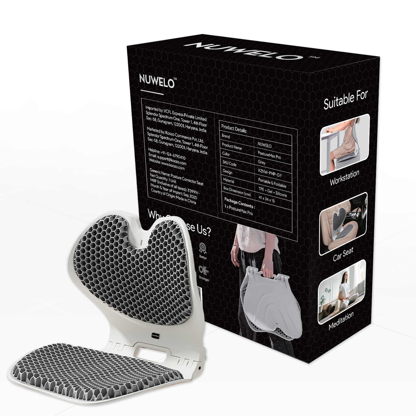 Posture Max Pro – Foldable Posture Corrector Seat