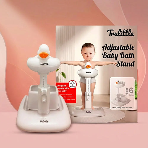 Height-Adjustable Baby Bath Stand for Effortless Bath Time